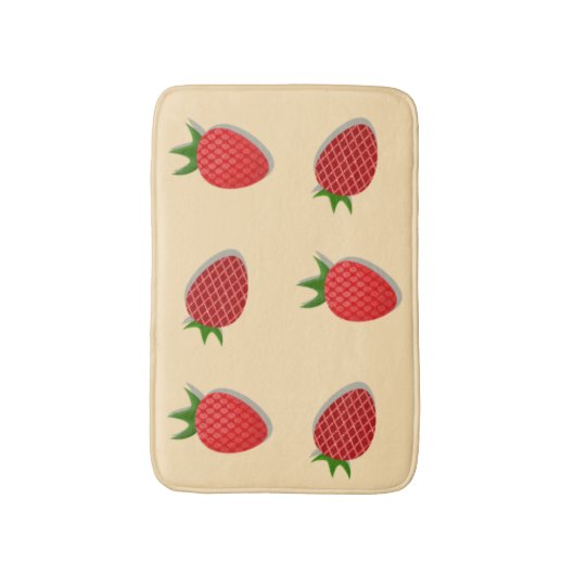 Erdbeermuster für Früchte im Sommer gute Gesichtsb Badematte (Vorderseite Vertikal)