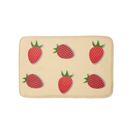 Erdbeermuster für Früchte im Sommer gute Gesichtsb Badematte (Vorderseite)