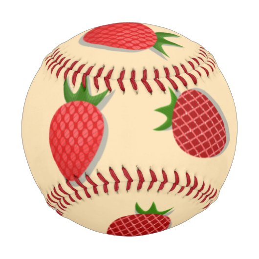 Erdbeermuster für Früchte im Sommer gute Gesichtsb Baseball (Vorderseite)