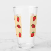 Erdbeermuster für Früchte im Sommer gute Gesichtsb Glas (Links)