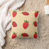 Erdbeermuster für Früchte im Sommer gute Gesichtsb Kissen (Decke)