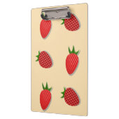 Erdbeermuster für Früchte im Sommer gute Gesichtsb Klemmbrett (Links)