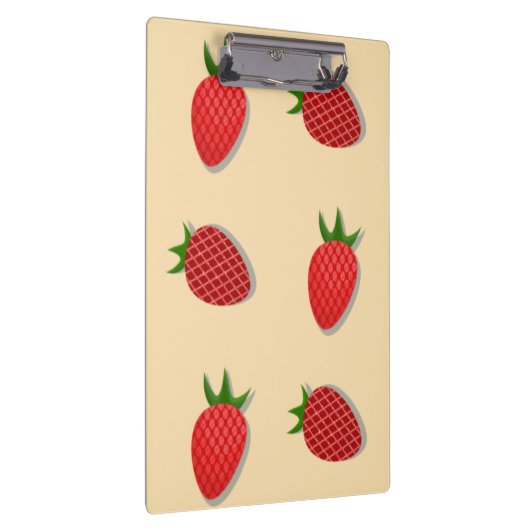Erdbeermuster für Früchte im Sommer gute Gesichtsb Klemmbrett (Rechts)