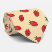 Erdbeermuster für Früchte im Sommer gute Gesichtsb Krawatte (Gerollt)