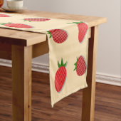 Erdbeermuster für Früchte im Sommer gute Gesichtsb Kurzer Tischläufer (Beispiel)