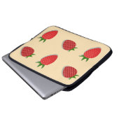 Erdbeermuster für Früchte im Sommer gute Gesichtsb Laptopschutzhülle (Vorne Knopf)