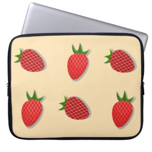 Erdbeermuster für Früchte im Sommer gute Gesichtsb Laptopschutzhülle