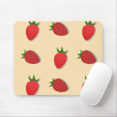 Erdbeermuster für Früchte im Sommer gute Gesichtsb Mousepad (Mit Mouse)