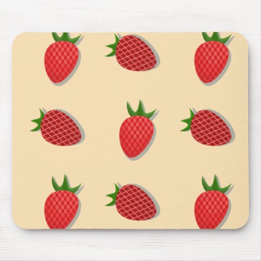 Erdbeermuster für Früchte im Sommer gute Gesichtsb Mousepad (Vorne)