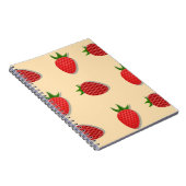 Erdbeermuster für Früchte im Sommer gute Gesichtsb Notizblock (Rechte Seite)