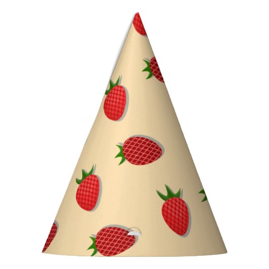 Erdbeermuster für Früchte im Sommer gute Gesichtsb Partyhütchen (Links)