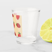Erdbeermuster für Früchte im Sommer gute Gesichtsb Schnapsglas (Rechts)