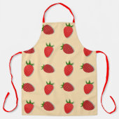 Erdbeermuster für Früchte im Sommer gute Gesichtsb Schürze (Vorderseite)