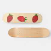 Erdbeermuster für Früchte im Sommer gute Gesichtsb Skateboard (Horizontal)