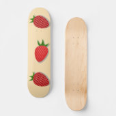 Erdbeermuster für Früchte im Sommer gute Gesichtsb Skateboard (Vorderseite)