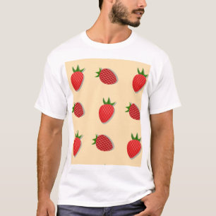 Erdbeermuster für Früchte im Sommer gute Gesichtsb T-Shirt