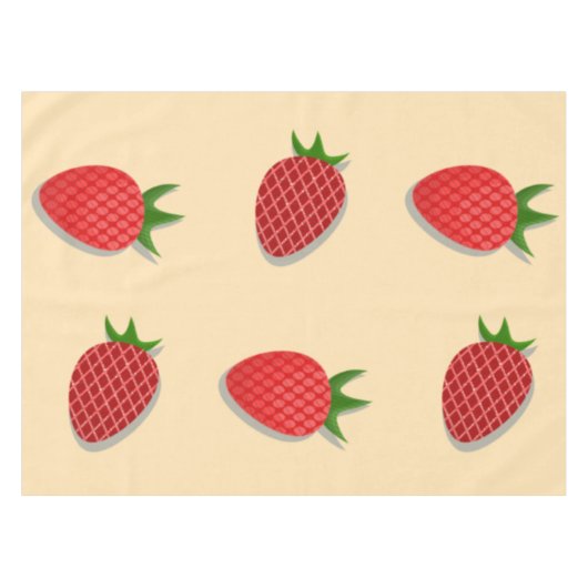 Erdbeermuster für Früchte im Sommer gute Gesichtsb Tischdecke (Vorderseite (Horizontal))