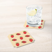 Erdbeermuster für Früchte im Sommer gute Gesichtsb Untersetzer (Vor Ort)