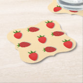 Erdbeermuster für Früchte im Sommer gute Gesichtsb Untersetzer (angewinkelt)