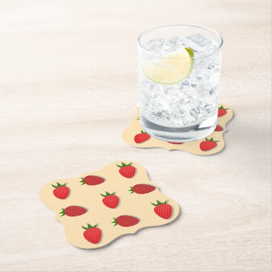 Erdbeermuster für Früchte im Sommer gute Gesichtsb Untersetzer (Vor Ort)