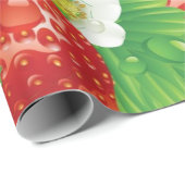 Erdbeermuster Geschenkpapier (Rolleneckpunkt)