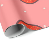 Erdbeermuster Geschenkpapier (Rolleneckpunkt)
