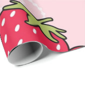 Erdbeermuster Geschenkpapier (Rolleneckpunkt)