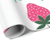 Erdbeermuster Geschenkpapier (Rolleneckpunkt)