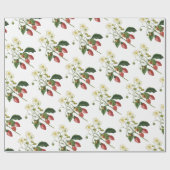 Erdbeermuster Geschenkpapier (Flach)