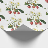 Erdbeermuster Geschenkpapier (Ecke)