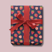 Erdbeermuster Geschenkpapier