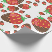 Erdbeermuster Geschenkpapier (Ecke)