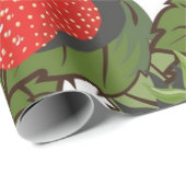 Erdbeermuster Geschenkpapier (Rolleneckpunkt)