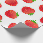 Erdbeermuster Geschenkpapier (Ecke)