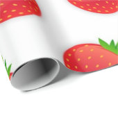 Erdbeermuster Geschenkpapier (Rolleneckpunkt)