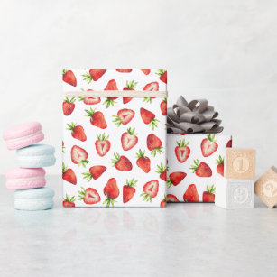 Erdbeermuster Geschenkpapier