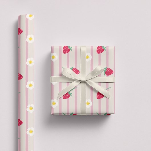 Erdbeermuster-Geschenkpapier Geschenkpapier