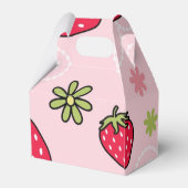 Erdbeermuster Geschenkschachtel (Rückseite)