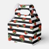 Erdbeermuster Geschenkschachtel (Rückseite)