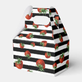 Erdbeermuster Geschenkschachtel (Vorderseite)