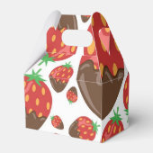 Erdbeermuster Geschenkschachtel (Rückseite)