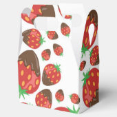 Erdbeermuster Geschenkschachtel (Geöffnet)