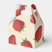 Erdbeermuster Geschenkschachtel (Vorderseite)