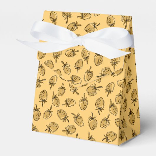 Erdbeermuster Geschenkschachtel (Vorderseite)