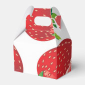 Erdbeermuster Geschenkschachtel (Rückseite)