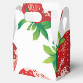 Erdbeermuster Geschenkschachtel (Geöffnet)
