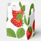 Erdbeermuster Geschenkschachtel (Geöffnet)