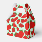 Erdbeermuster Geschenkschachtel (Rückseite)