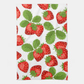 Erdbeermuster Geschirrtuch (Vertikal)