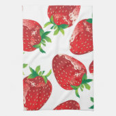 Erdbeermuster Geschirrtuch (Vertikal)